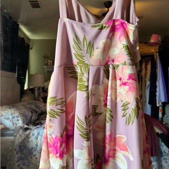 Fashion Nova Pink Floral Cutout Dress - Picture 5 of 6